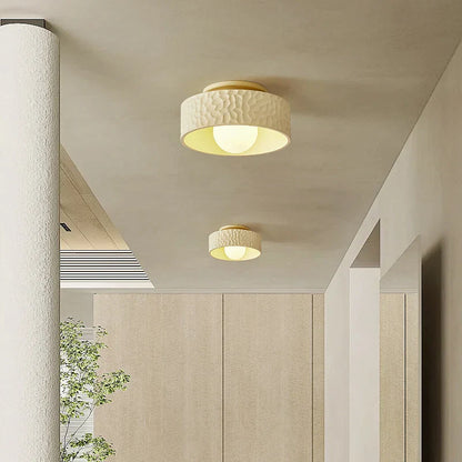 DecorBites™ French Minimalist Cream Ceiling Light for Elegant Living Spaces