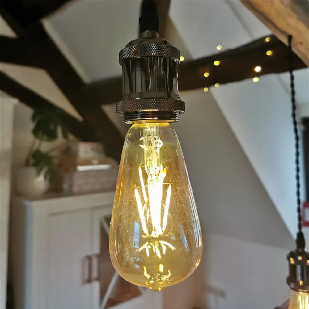 Decorbites™ Industrielle Retro-Lampenfassung Basis E26 E27 Vintage-Aufnahme für Anhänger-Deckenleuchte