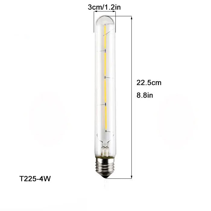 Decorbites™ LED-Filament-Tubus-Edison-Glühbirne 6000K T10 T185 T225 T30 T300 4W 6W 8W