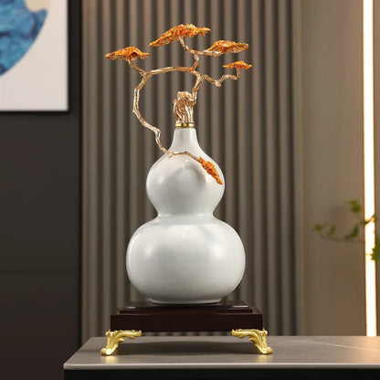 Decorbites™ Kürbis-Ornament Keramik-Handwerk Hausdekor-Zubehör