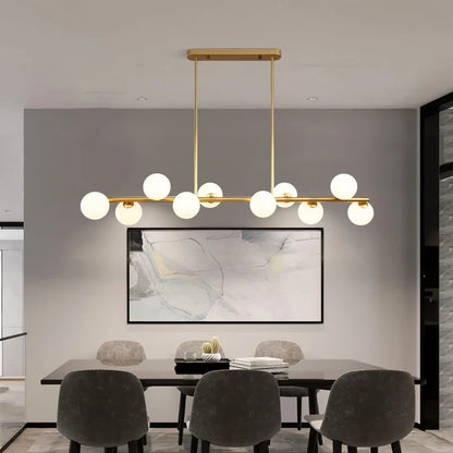 Decorbites™ Glas-Kugeln-Kronleuchter: Stilvolle Hängebeleuchtung für Esszimmer, Küche und Büro