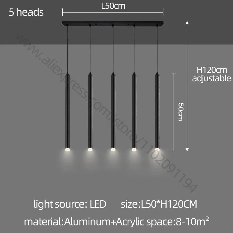 Cylindrical Glossy Chandelier