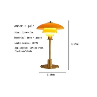 Decorbites™ Glas-Schreibtischlampe: Moderne minimalistische nordische Tischleuchte für Wohnzimmer und Arbeitszimmer.