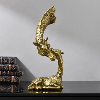Decorbites™ Abstrakte Harz-Giraffen-Figuren Dekoration für Zuhause und Büro Ornament Kunstsammlung