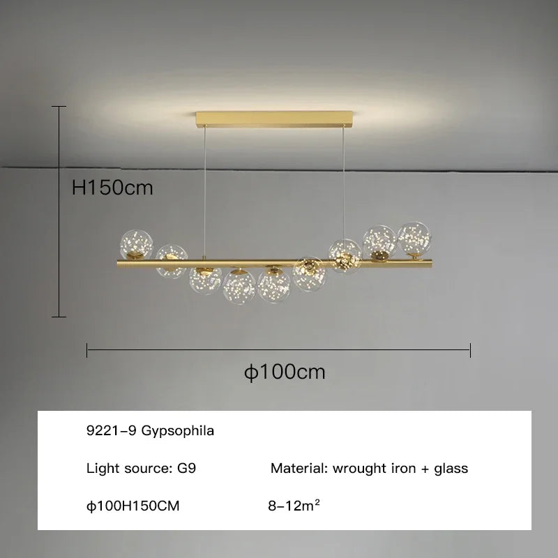 Decorbites™ Glas-Kugeln LED-Deckenleuchter G9 Hängeleuchten für die Hausdekoration