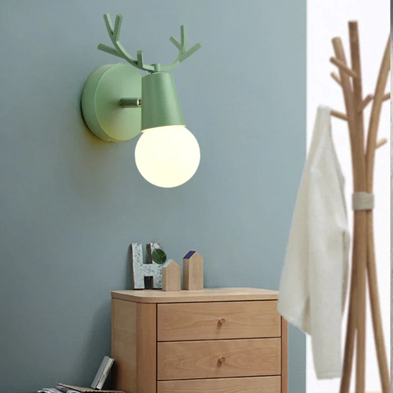 Decorbites™ LED-Wandleuchte mit Hirschkopf, moderne minimalistische Schlafzimmerbeleuchtung in 7 Farben