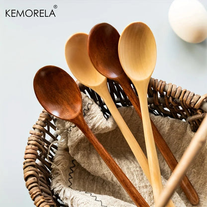 Decorbites™ 4-teiliges Holzlöffel-Set - Koreanischer Stil Natürliches Holz Suppentischgeschirr