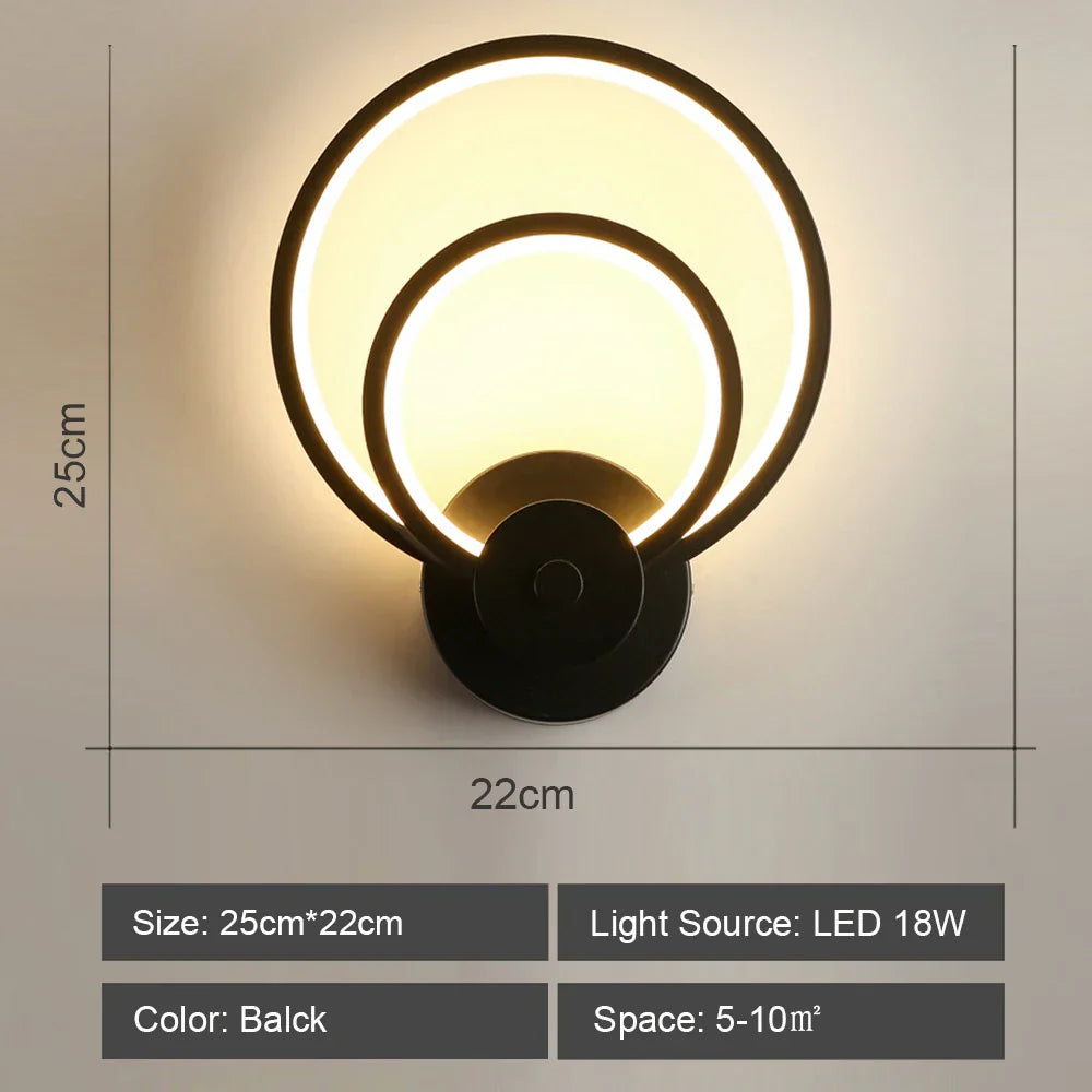 Decorbites™ LED-Acrylic-Wandlampenschirm für Schlafzimmer Wohnzimmer Heimdekoration