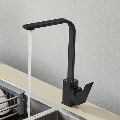 Decorbites™ Gebürsteter Nickel Küchenarmatur | 360° Drehbar Heiß-Kalt-Mischbatterie | Einhebel