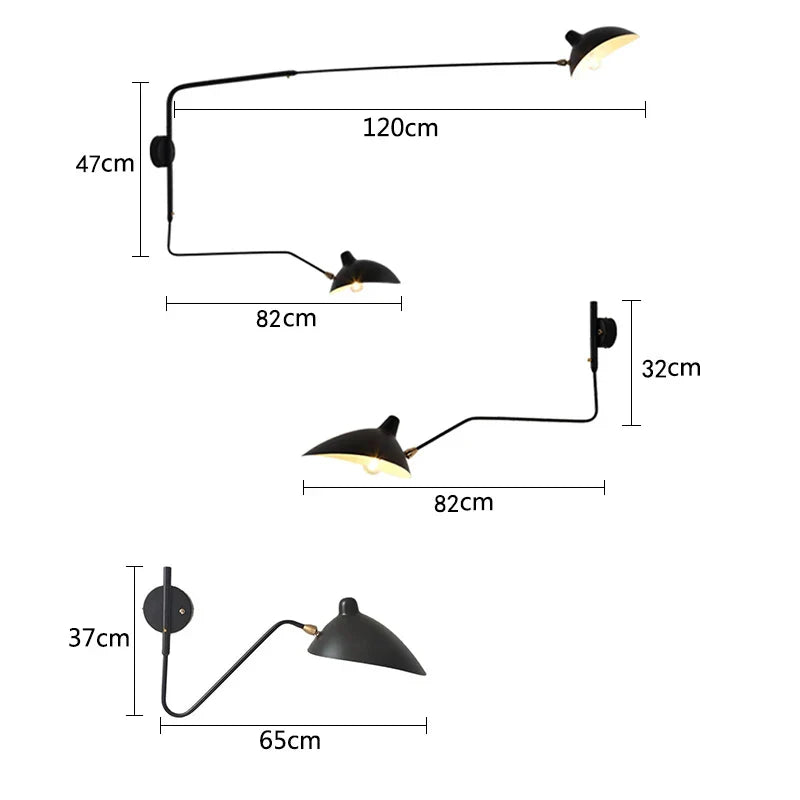 Decorbites™ Industrielle Nordische Wandlampe für Schlafzimmer, Wohnzimmer LED-Leuchte