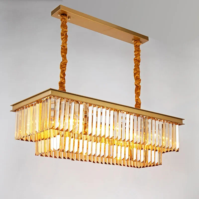 Retro Gold Black Chandelier