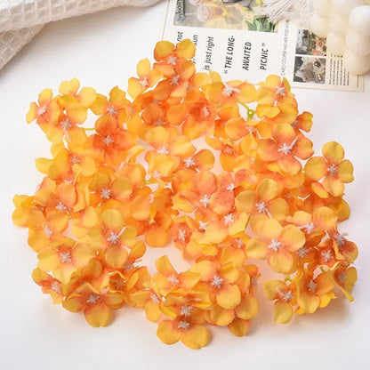 Decorbites™ Hortensienblüten: 30 Stk. 8 cm künstliche Blumen für Heimdekoration, Hochzeit, DIY-Kränze