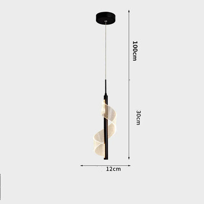 Decorbites™ Acryl-Spiralen-Hängeleuchte Schlafzimmer Wohnzimmer Modern Nordisch Tropfenförmige Hängelampe
