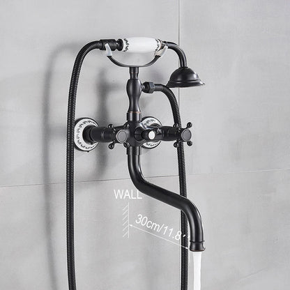 Decorbites™ Zweihandgriff Luxus-Badewannenarmatur mit Handbrause-Mischer