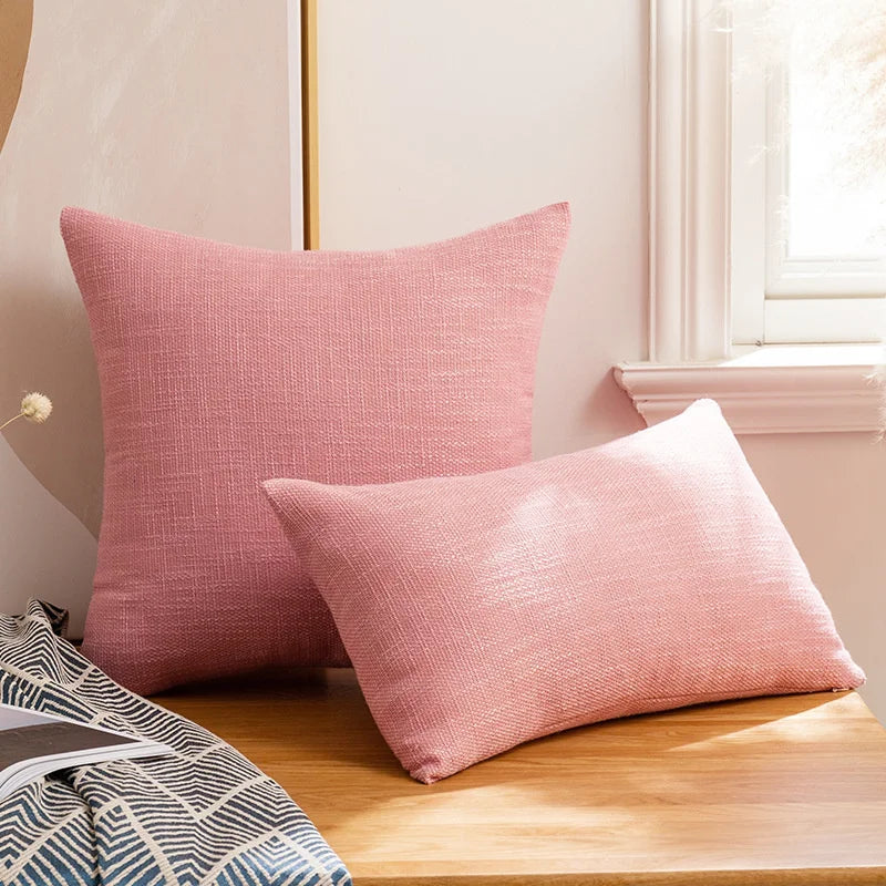 Decorbites™ Leinen-Baumwoll-Kissenbezug 100% Polyester Dekokissenbezug für die Hausdekoration