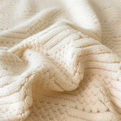 Decorbites™ Gemütliche Geschnitzte Samtdecke | Warm, Weich & Atmungsaktiv | Herbst Winter Sofabett Überwurf