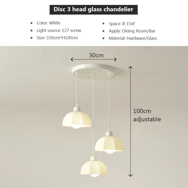 Decorbites™ Elegante LED-Hängelampe in Creme für das Esszimmer