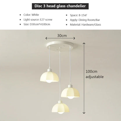 Decorbites™ Elegante LED-Hängelampe in Creme für das Esszimmer