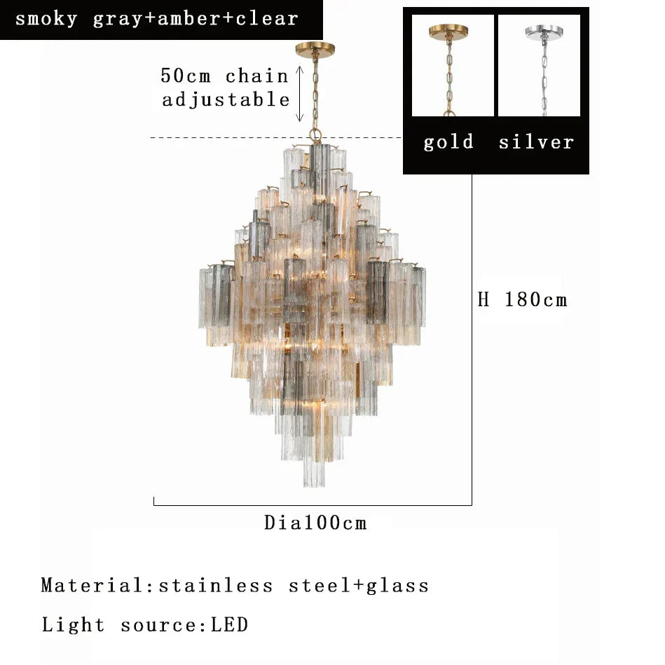 Decorbites™ Große Weiße Glas-Deckenleuchte als Anhängerleuchte für die Wohnraumausstattung