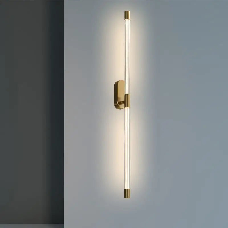 Gold Geometric Wall Lamp 84cm Modern Design