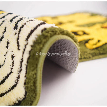 Decorbites™ Flying Tiger Leopard Handgeknüpfter Teppich 50x100 cm Luxuriöser Tiergeformter Teppich