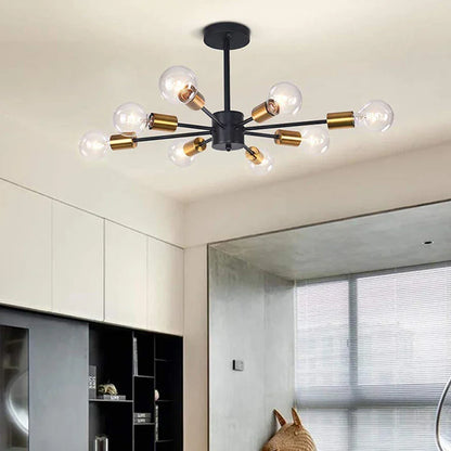 Decorbites™ Schmiedeeisernes Kronleuchter LED-Deckenleuchte Modernes Vintage-Dekor-Beleuchtung