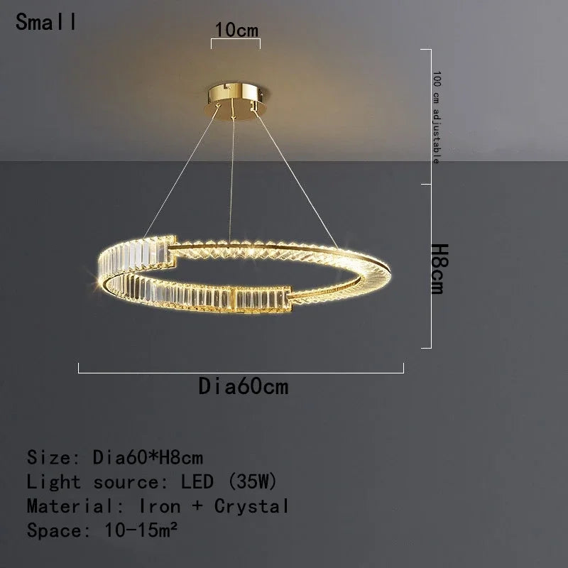 Decorbites™ Crystal-LED-Kronleuchter 2025: Elegante Deckenleuchte für Zuhause, Hotel & Küche
