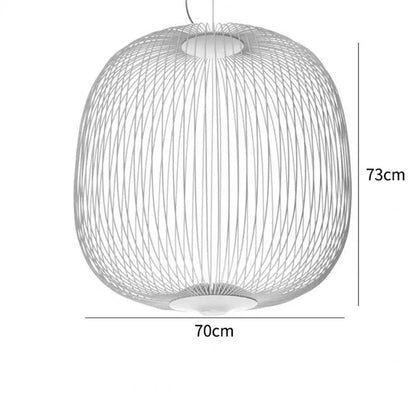 Spokes Birdcage Pendant Light in Polished Chrome