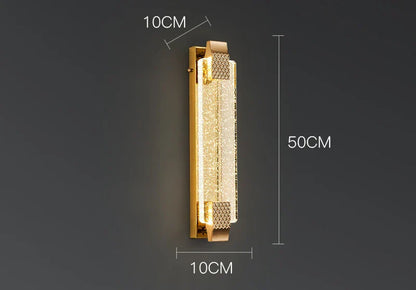 DecorBites™ Crystal Wall Lamp Luxury Bedroom Bedside Living Room Decorative Light