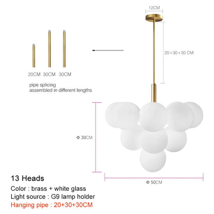 Decorbites™ Glas-Kugelleuchte: Moderner Luxus für Heimdekoration & Restaurantbeleuchtung