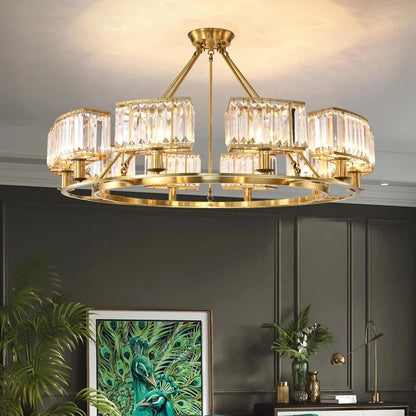 Decorbites™ Kupferkristall-Lüster: Moderne LED-Deckenleuchte für Heimdekoration & Atmosphäre, Wohnzimmer, Esszimmer, Schlafzimmer