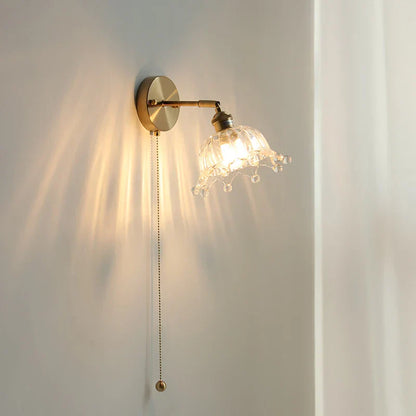 Decorbites™ Krone Glas LED Wandlampen Messing Schalter Treppenarmaturen