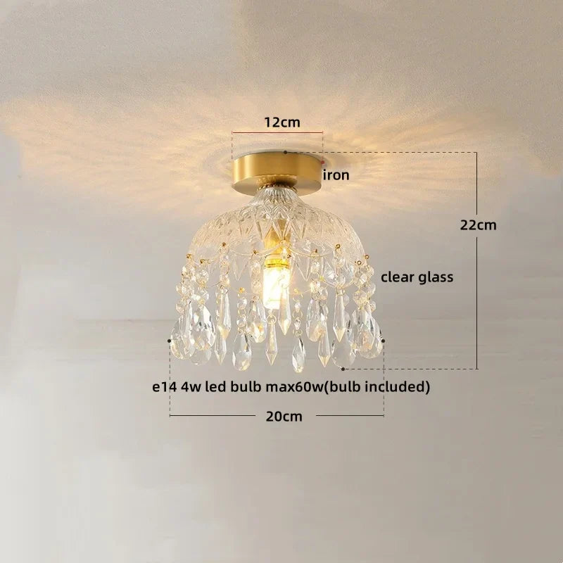 Decorbites™ Kristall-LED-Deckenleuchte Luxuriöser moderner Kronleuchter für Wohnzimmer Flur