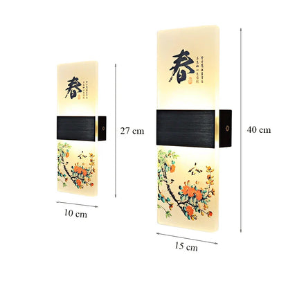 DecorBites™ Acrylic Shade LED Square Wall Lamp for Home Decor