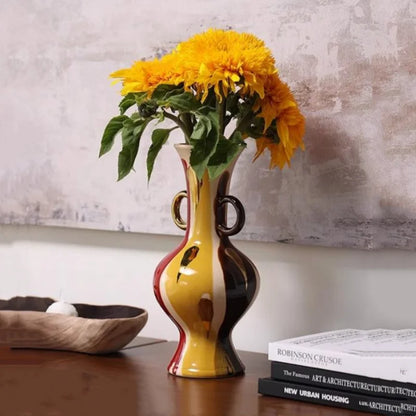 DecorBites™ Geometric Horse Head Ceramic Vase & Animal Statue Home Decor