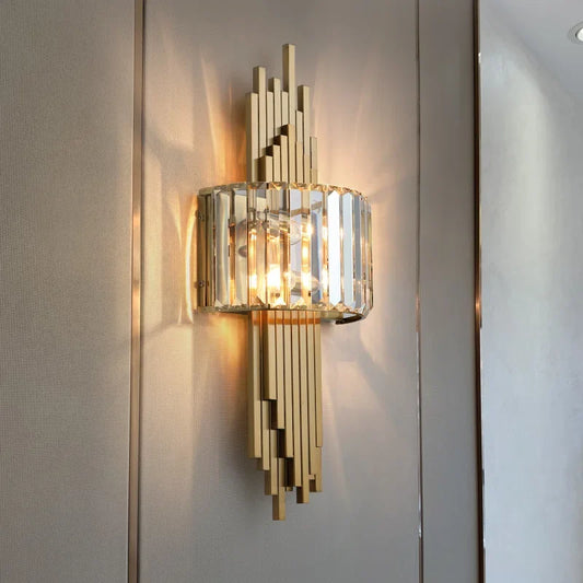 Decorbites™ Kristall-Gold-Wandleuchte für Schlafzimmer, Wohnzimmer und Arbeitszimmer