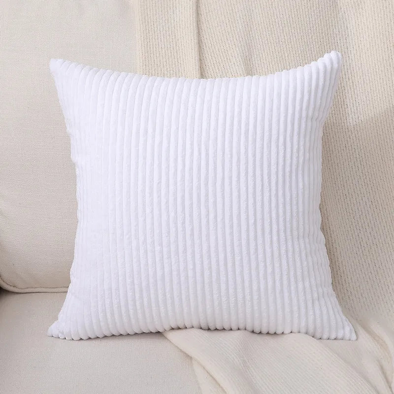 Cotton Pompom Cushion Cover