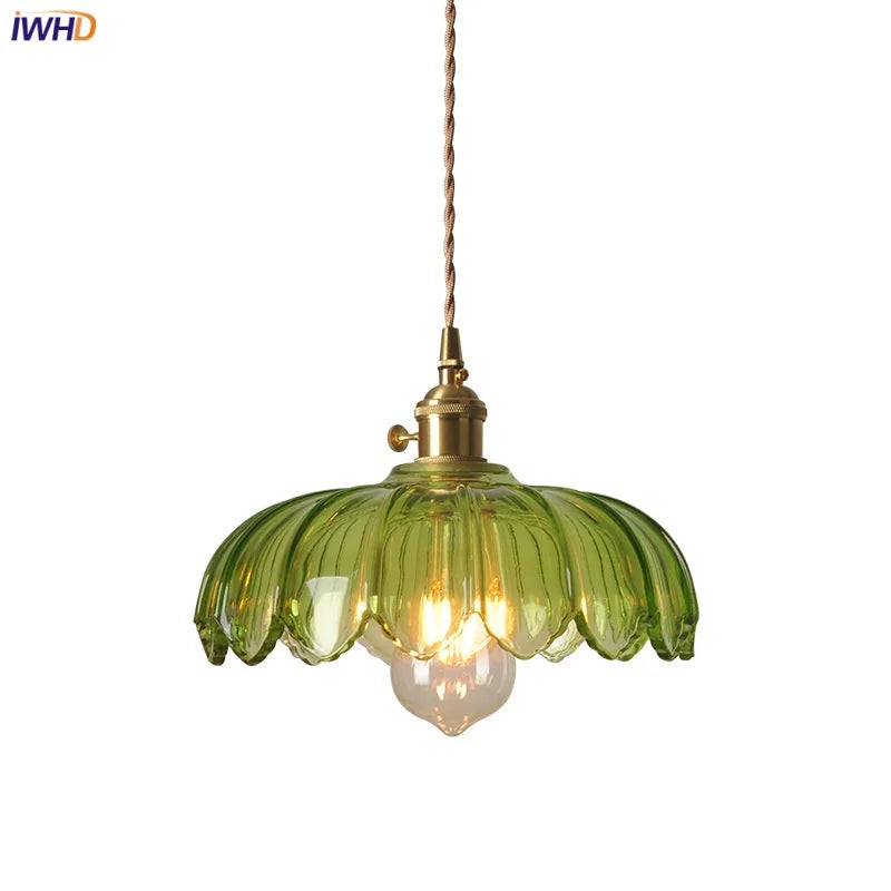 Green Glass Pendant Lights