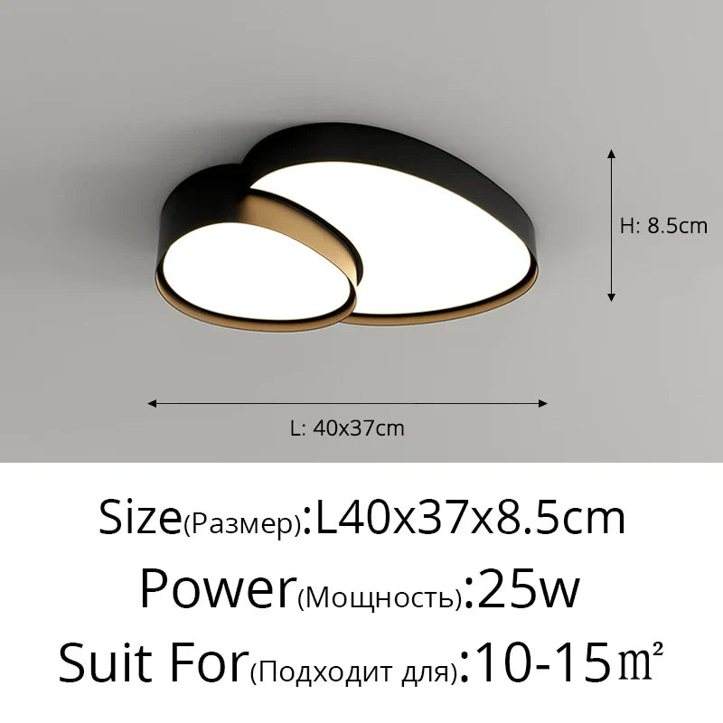 Decorbites™ Deckenleuchten: Modernes & einfaches Einbauleuchte LED-Lampe für Wohnzimmer, Schlafzimmer, Arbeitszimmer