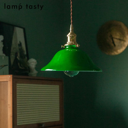 Decorbites™ Grüne Glas-LED-Hängeleuchte für Heimdekoration & Restaurant Vintage-Beleuchtung