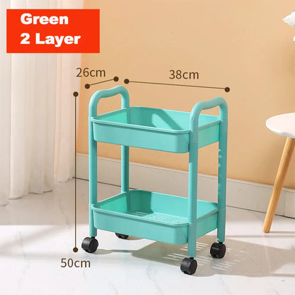 Decorbites™ Küchen-Wandwagen Rollierender Utility-Organizer-Regal-Trolley-Wagen