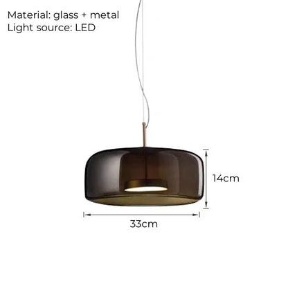 Nordisches Restaurant-Pendant-Licht, modernes Luxus-Bar-Tresen, Café-Nachttisch-Einzelkopf-Glas-Kunst-Lichtarmatur