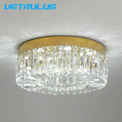 Decorbites™ Kristall-Deckenleuchter: Moderne LED-Runde Pendelleuchte für luxuriöse Wohnraumausstattung