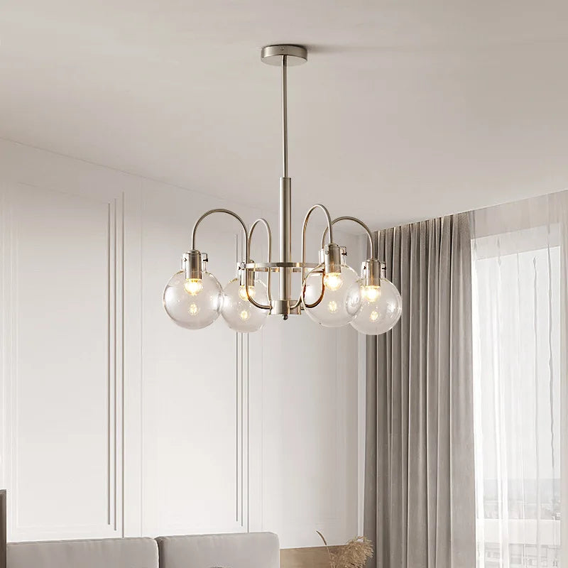 Decorbites™ Glas-LED-Kronleuchter: Retro-Bauhaus-Design für Wohnzimmer, Schlafzimmer, Küche oder Esstisch