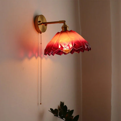 Decorbites™ Japanischer Stil LED-Glas-Kupfer-Wandleuchte für Restaurant, Bar, Schlafzimmer, Badezimmer