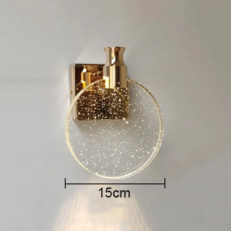 DecorBites™ Crystal Bubble Wall Lamp: Modern Luxury Lighting for Bedroom, Living Room, and Aisle