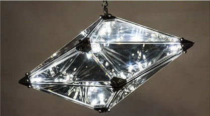 Decorbites™ Diamantglas LED-Hängeleuchte in Rauchgrau-Amber für das Wohnzimmer