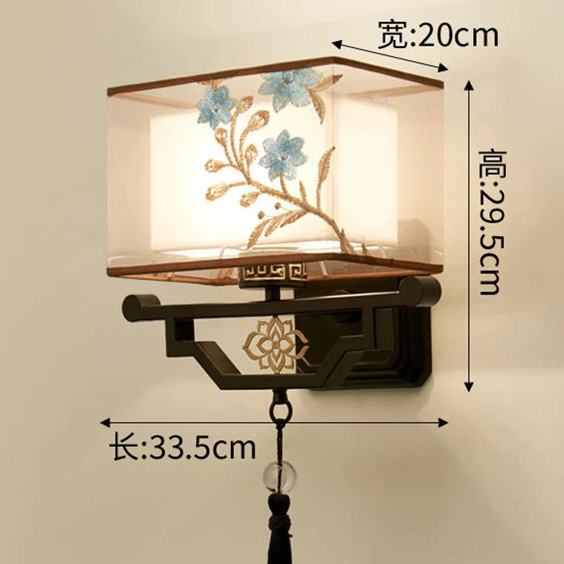 Decorbites™ Elegante Stoff-Wandleuchte für Wohnzimmer und Schlafzimmer, moderne LED-Beleuchtung