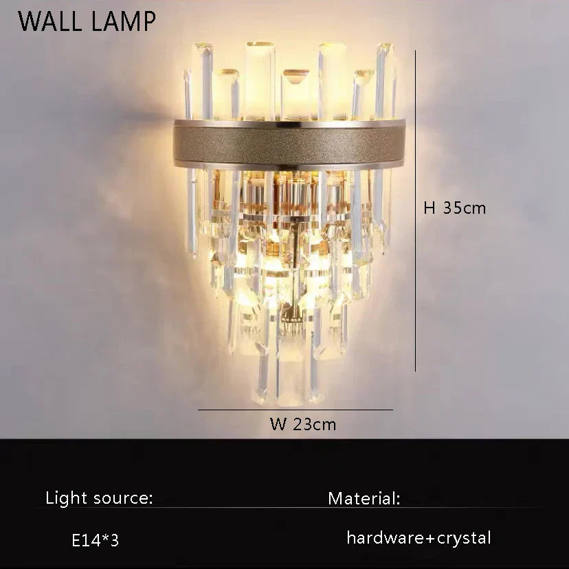 Decorbites™ Gold-Luster-Kronleuchter LED-Kristallleuchte – Postmoderne Luxus-Hängeleuchte