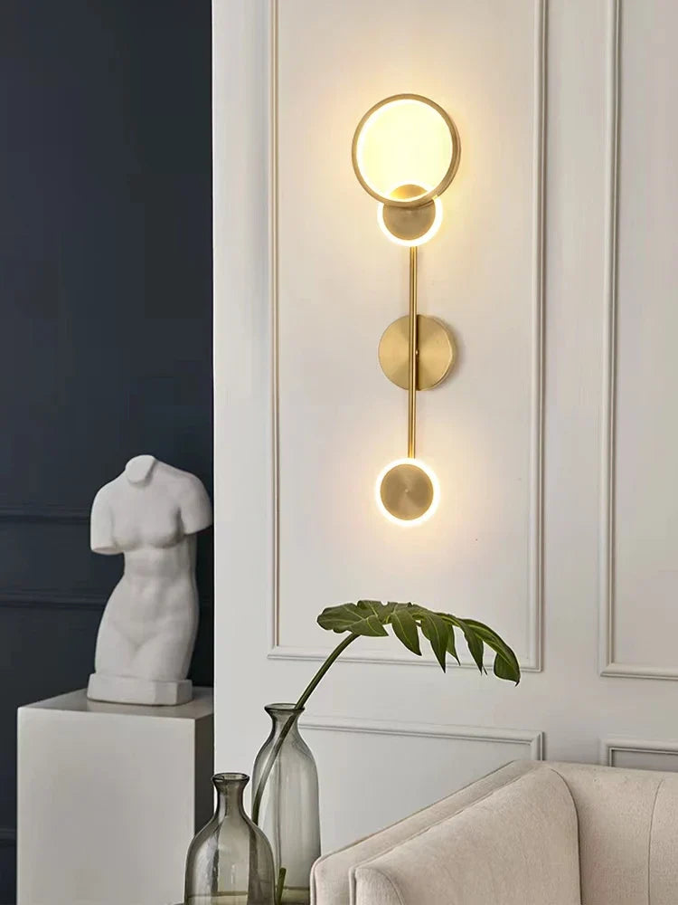 Decorbites™ Messing-LED-Wandleuchte: Moderne nordische Dekor-Wandleuchte für Küche, Schlafzimmer, Wohnzimmer